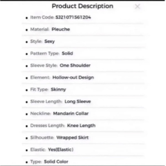 Velvet One Shoulder BodyCon Dress - Picture 8 of 8